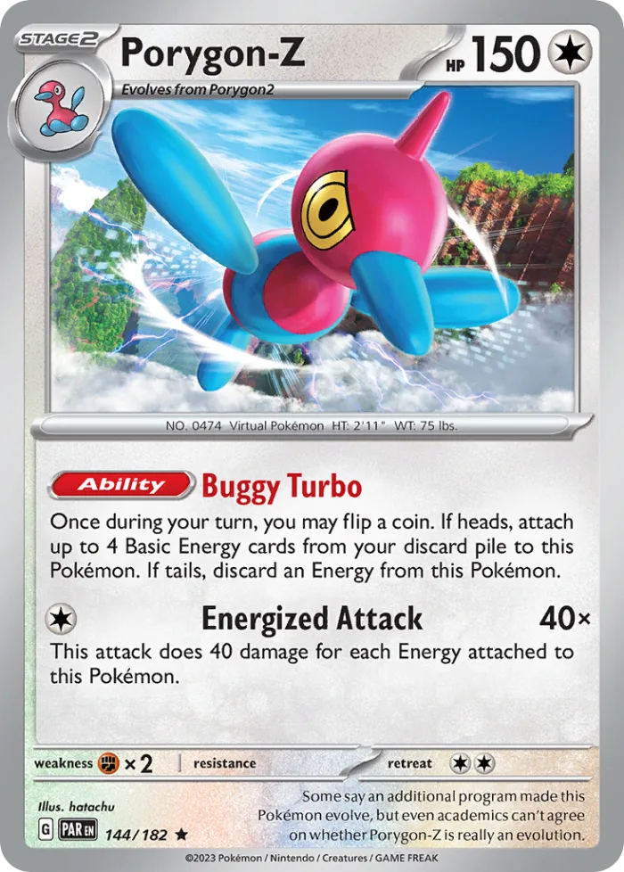 Porygon-Z #144 Paradox Rift Pokemon card