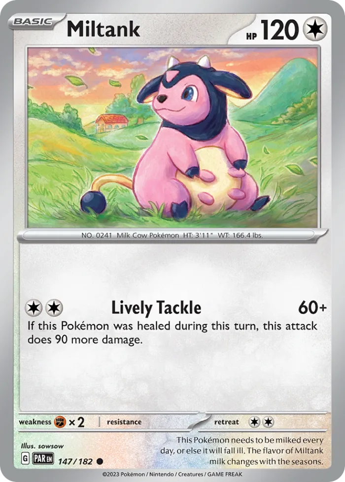 Miltank #147 Paradox Rift Pokemon card