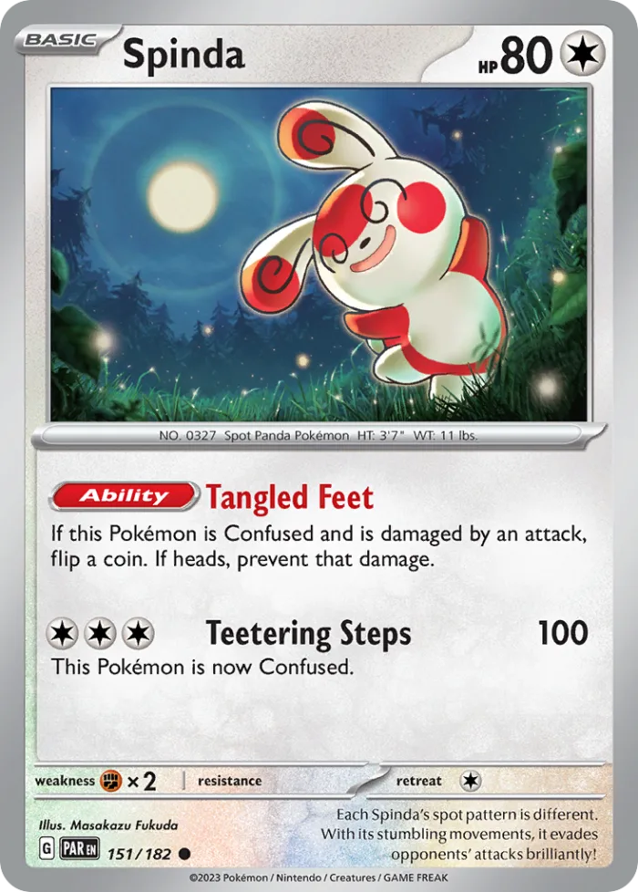 Spinda #151 Paradox Rift Pokemon card