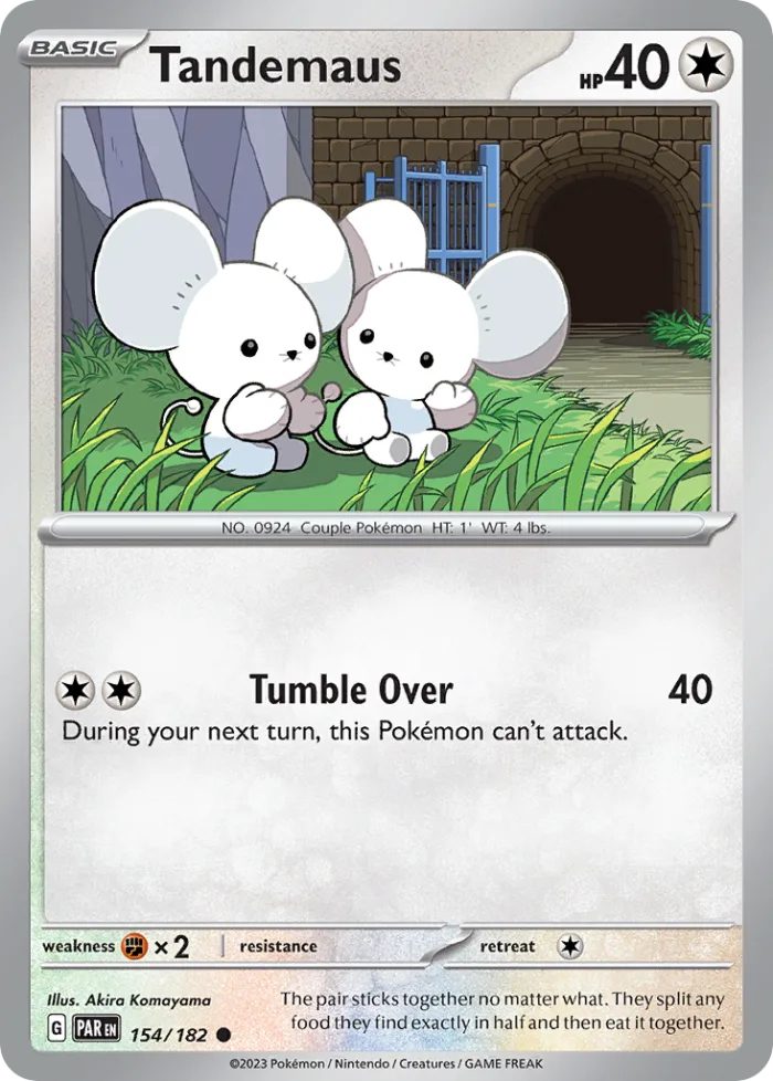 Tandemaus #154 Paradox Rift Pokemon card