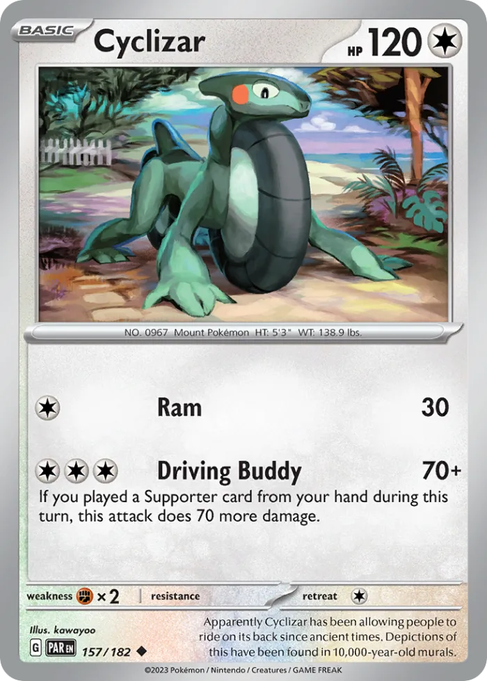 Cyclizar #157 Paradox Rift Pokemon card