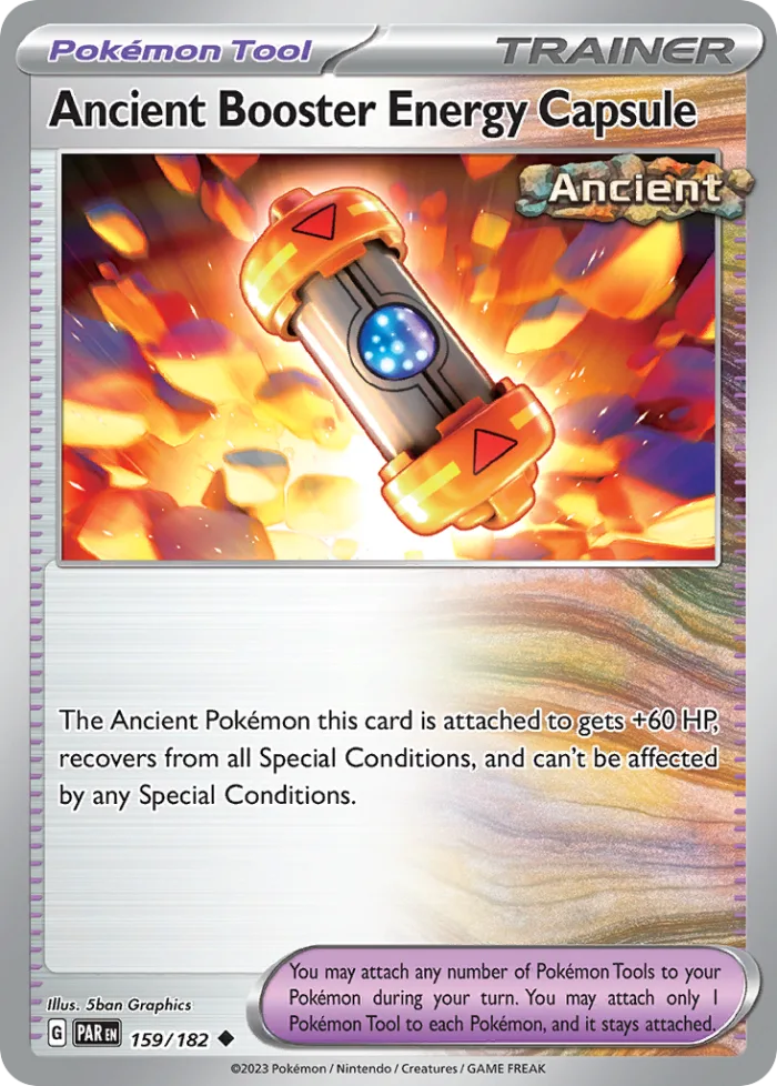 Ancient Booster Energy Capsule #159 Paradox Rift Pokemon card
