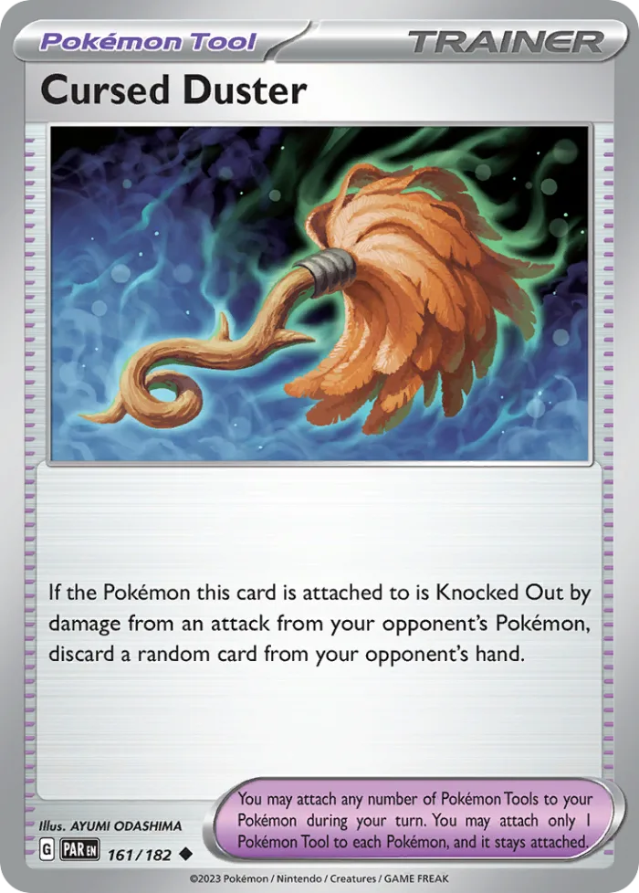 Cursed Duster #161 Paradox Rift Pokemon card