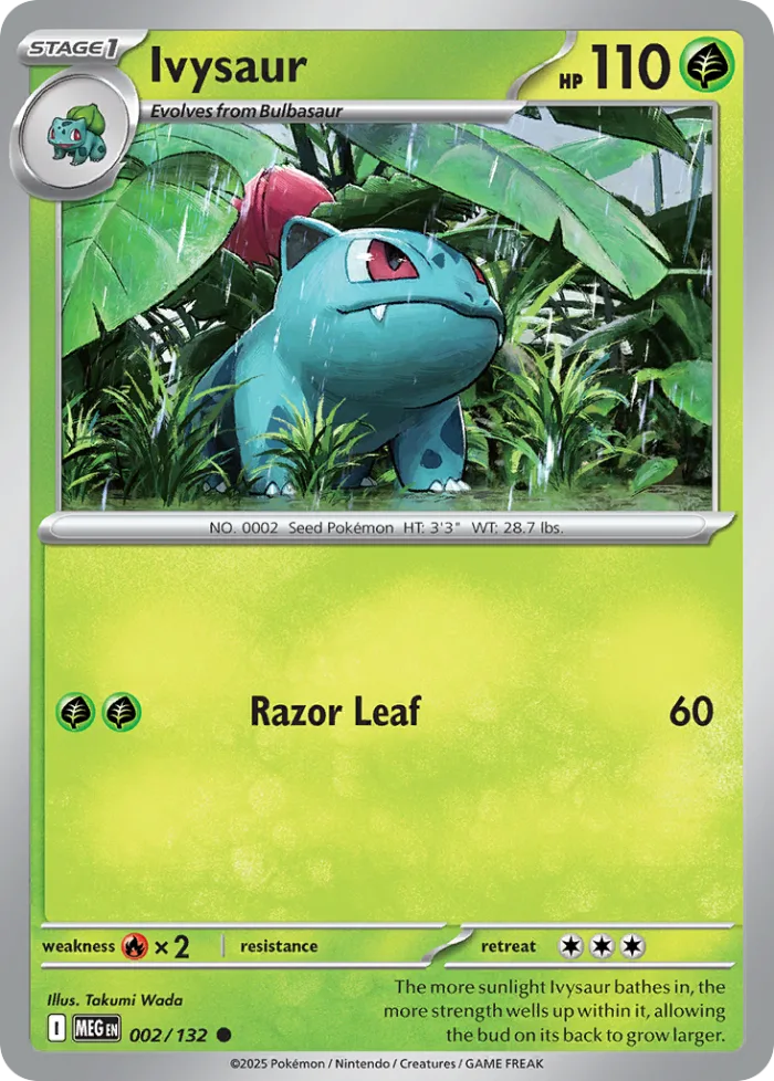 Ivysaur #2 Mega Evolution Pokemon card