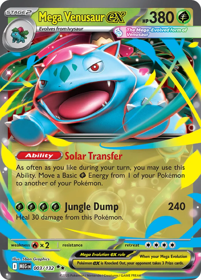 Mega Venusaur ex #3 Mega Evolution Pokemon card