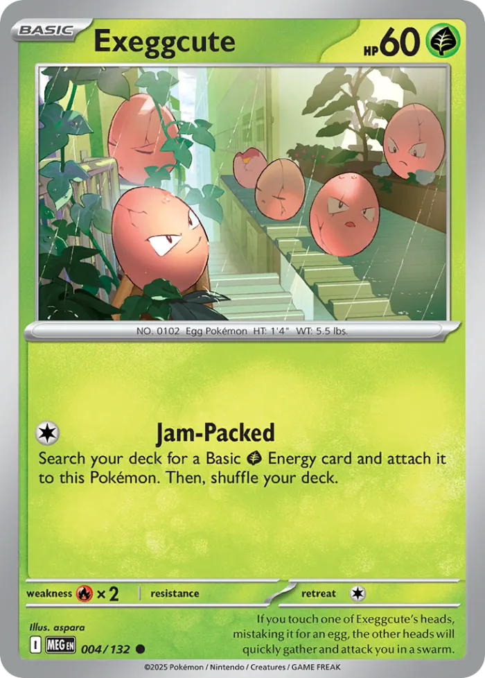 Exeggcute #4 Mega Evolution Pokemon card