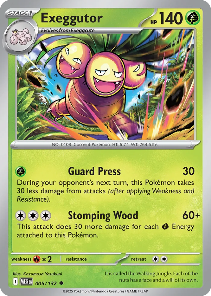 Exeggutor #5 Mega Evolution Pokemon card
