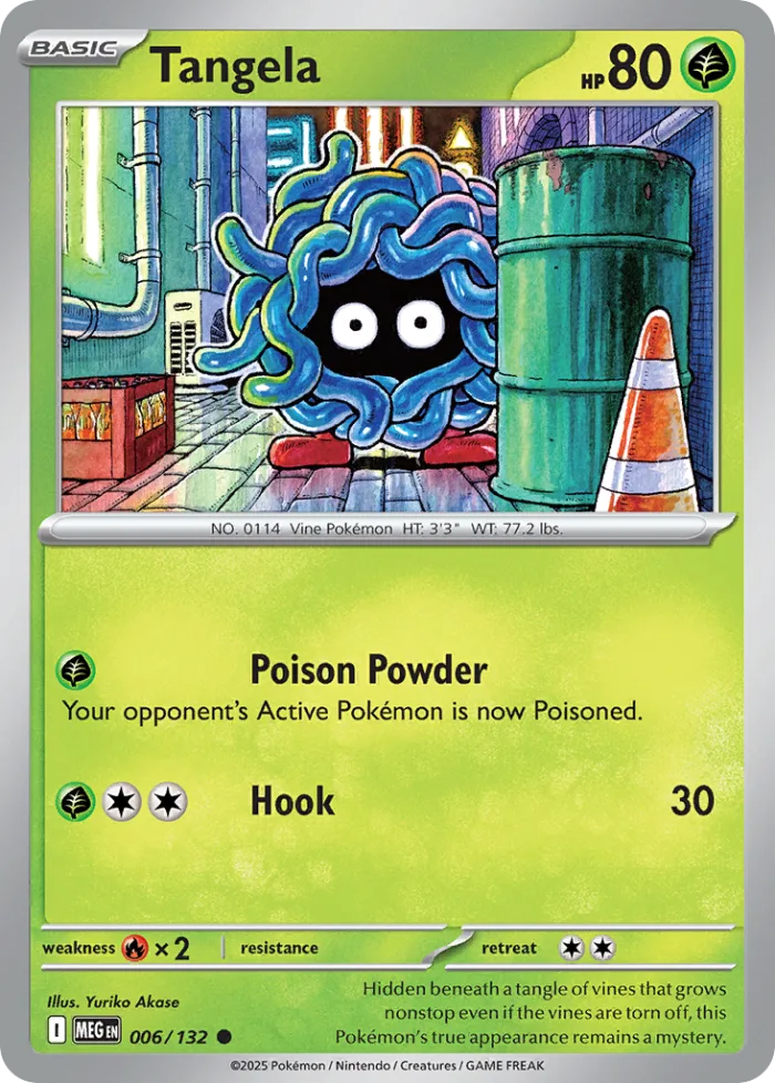 Tangela #6 Mega Evolution Pokemon card