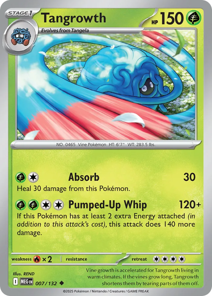 Tangrowth #7 Mega Evolution Pokemon card