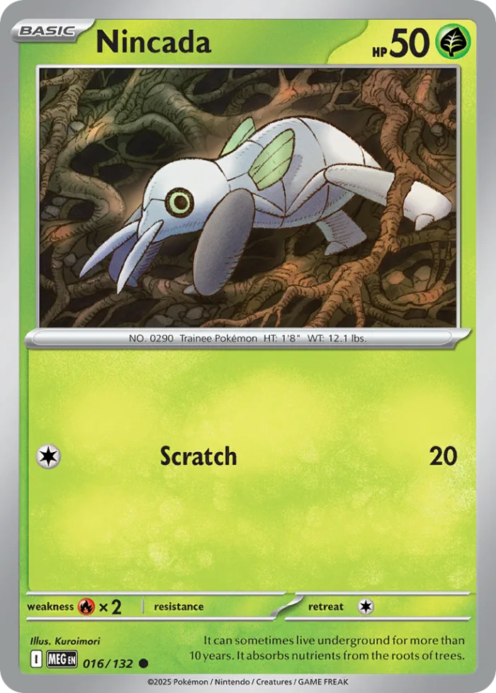 Nincada #16 Mega Evolution Pokemon card