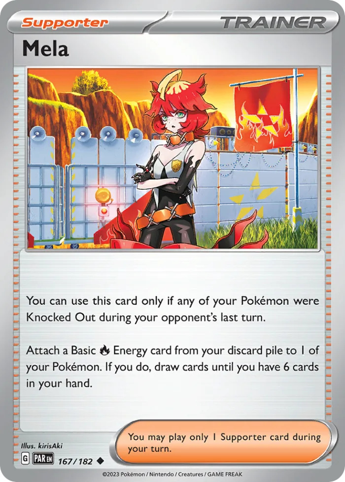 Mela #167 Paradox Rift Pokemon card