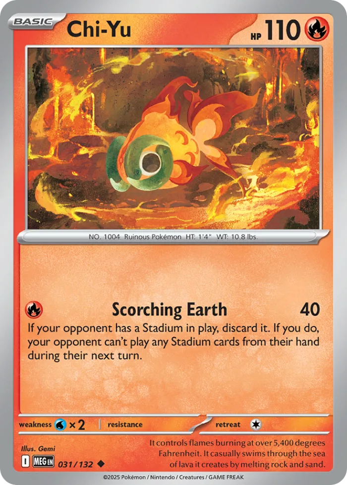 Chi-Yu #31 Mega Evolution Pokemon card
