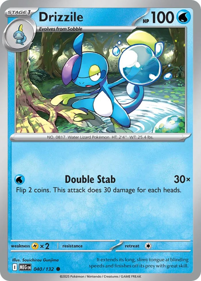 Drizzile #40 Mega Evolution Pokemon card