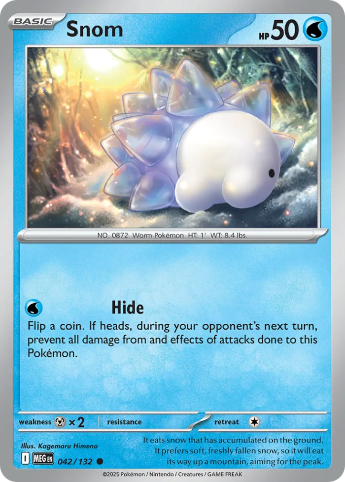 Snom #42 Mega Evolution Pokemon card