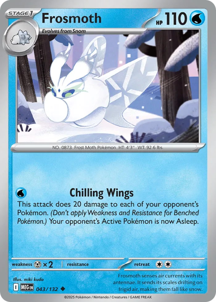 Frosmoth #43 Mega Evolution Pokemon card