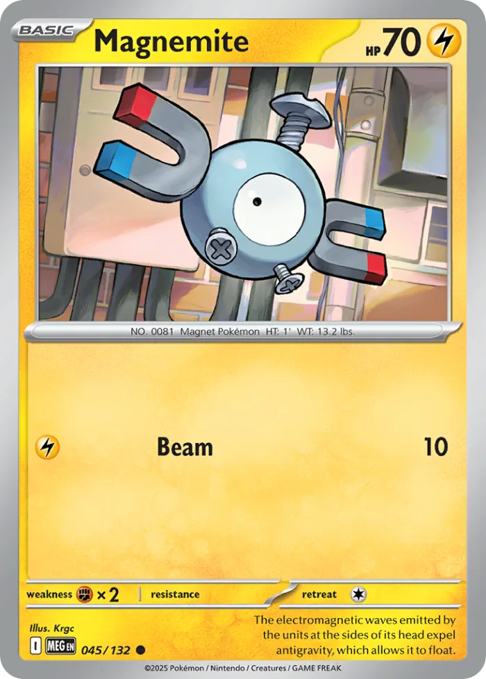 Magnemite #45 Mega Evolution Pokemon card