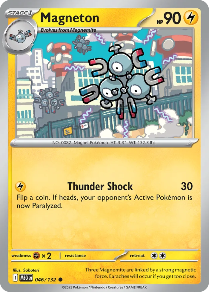 Magneton #46 Mega Evolution Pokemon card