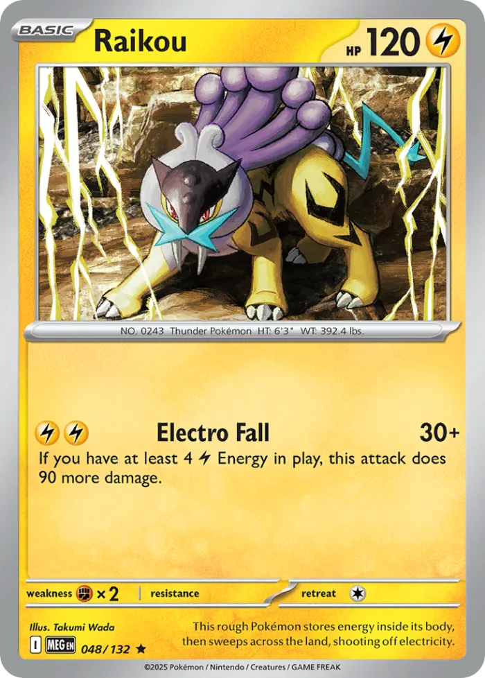 Raikou #48 Mega Evolution Pokemon card