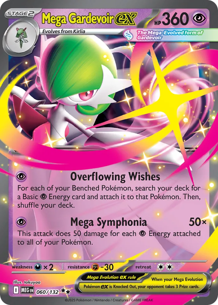Mega Gardevoir ex #60 Mega Evolution Pokemon card