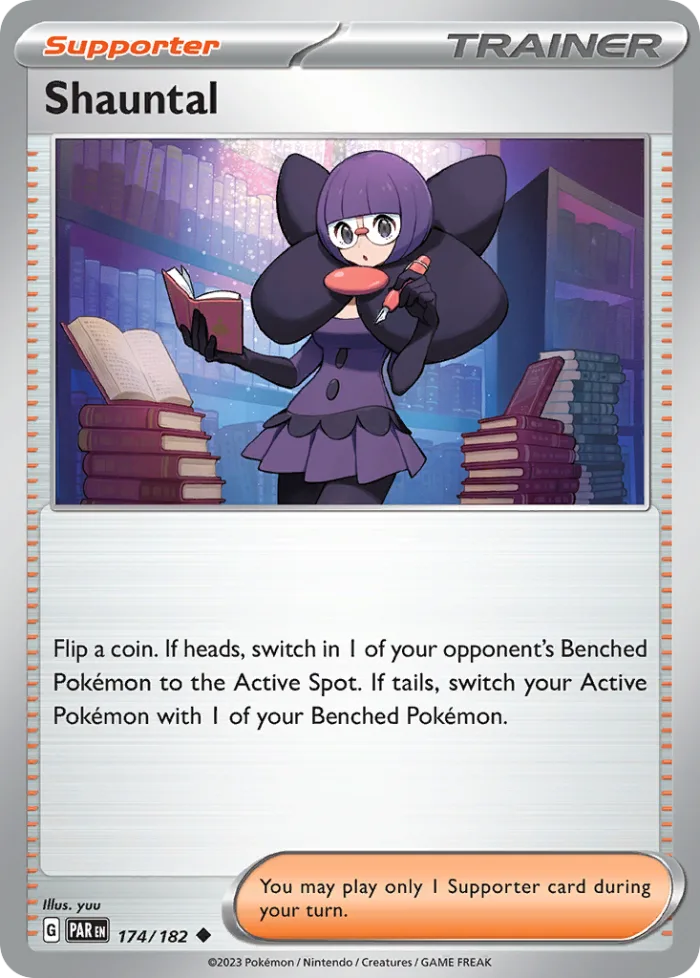 Shauntal #174 Paradox Rift Pokemon card