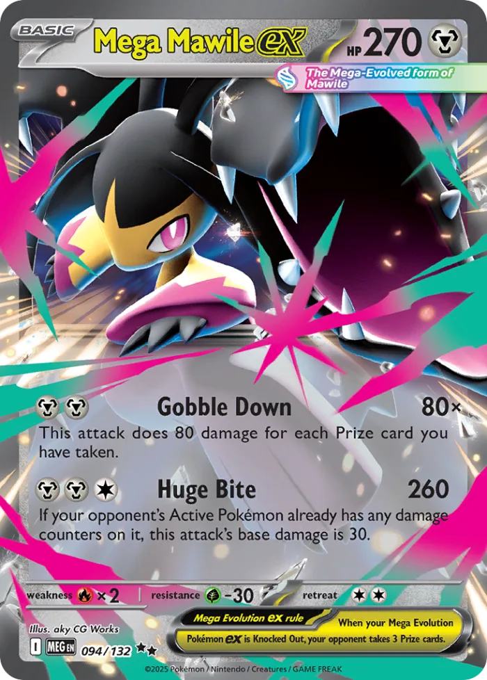 Mega Mawile ex #94 Mega Evolution Pokemon card