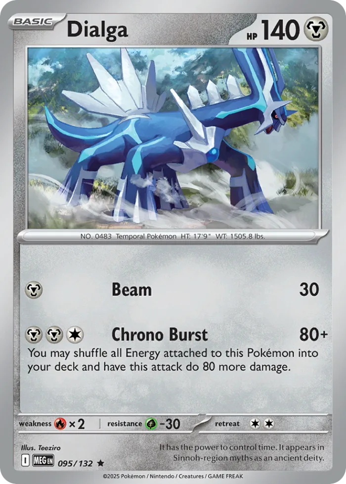 Dialga #95 Mega Evolution Pokemon card