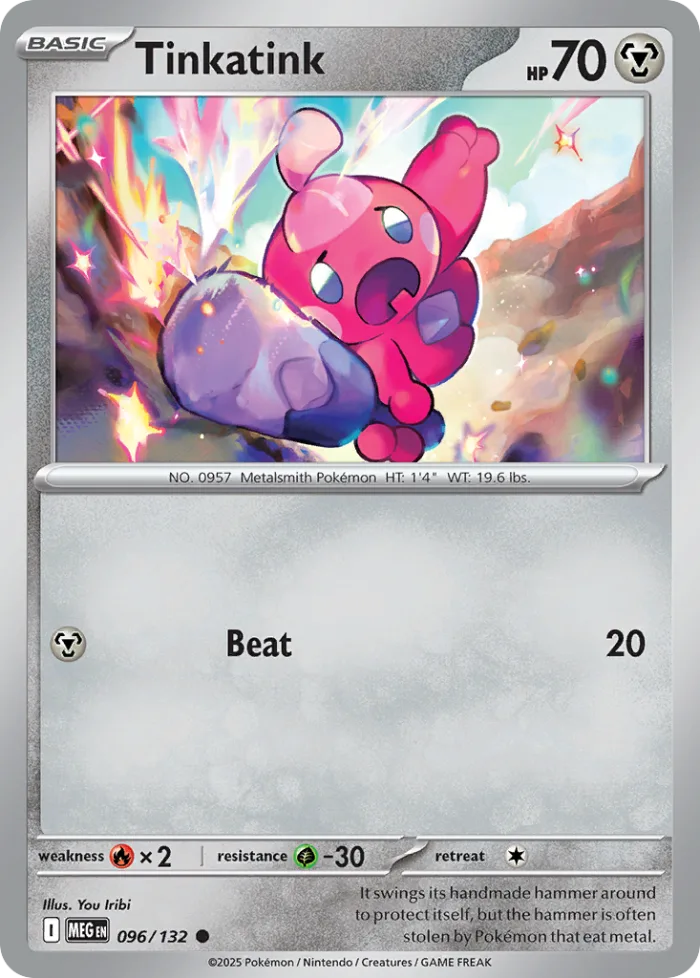 Tinkatink #96 Mega Evolution Pokemon card