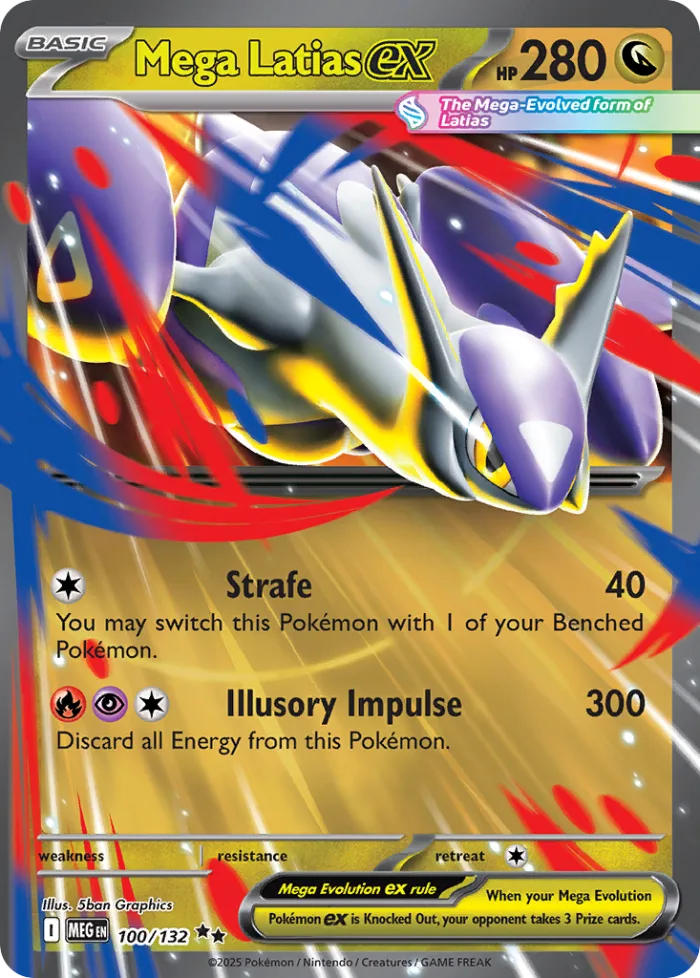 Mega Latias ex #100 Mega Evolution Pokemon card