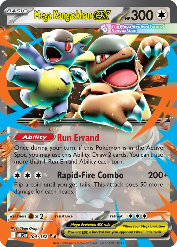 Mega Kangaskhan ex #104 Mega Evolution Pokemon card