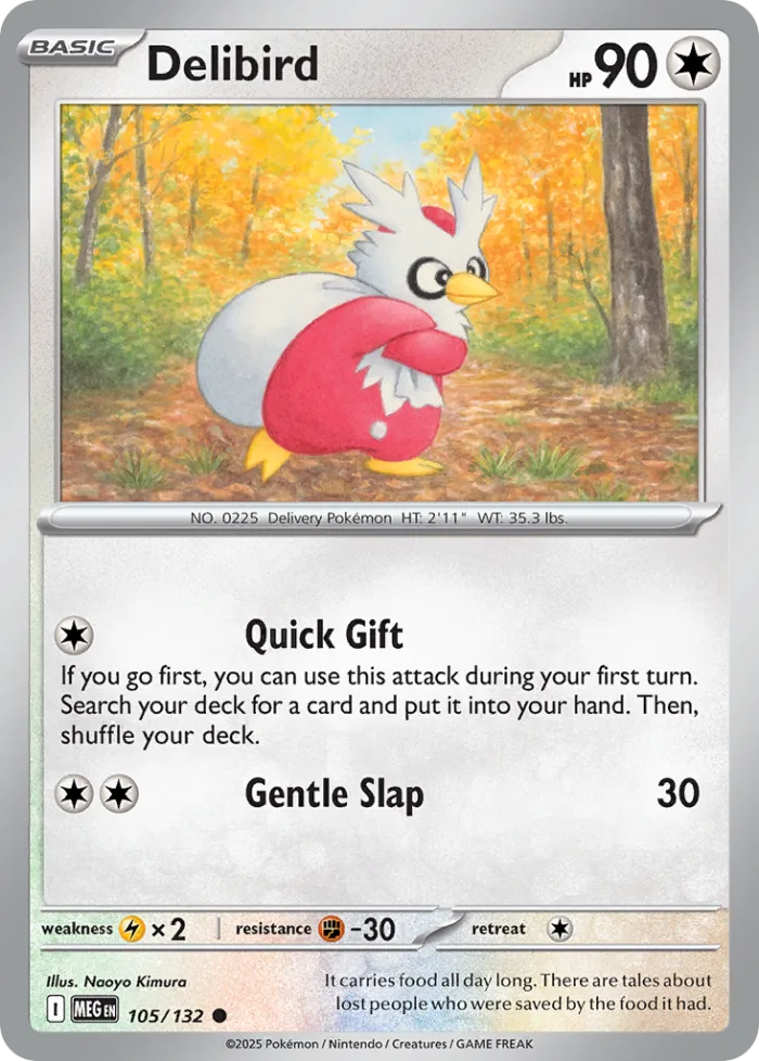 Delibird #105 Mega Evolution Pokemon card