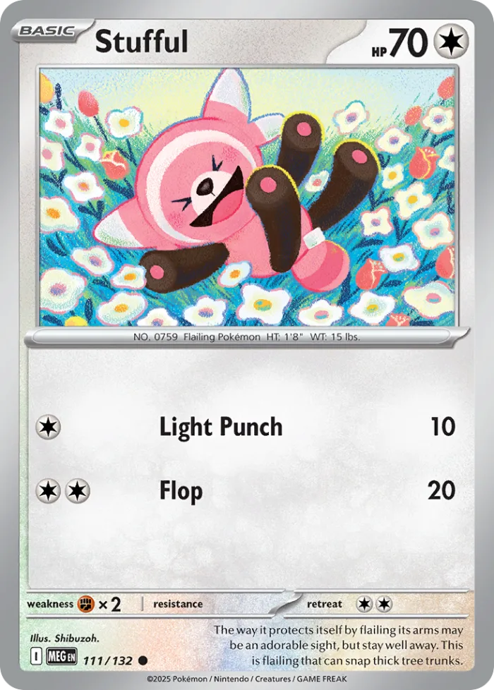 Stufful #111 Mega Evolution Pokemon card