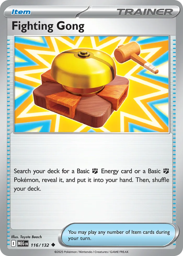 Fighting Gong #116 Mega Evolution Pokemon card