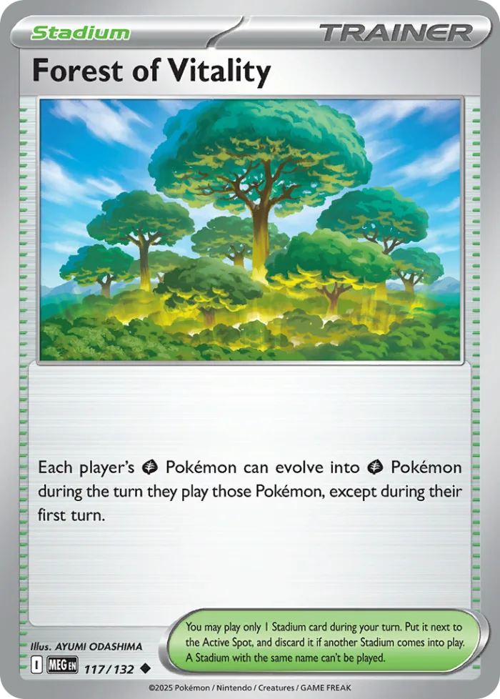 Forest of Vitality #117 Mega Evolution Pokemon card