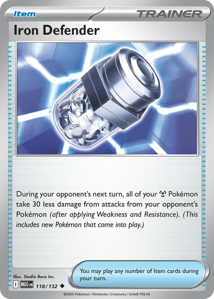 Iron Defender #118 Mega Evolution Pokemon card