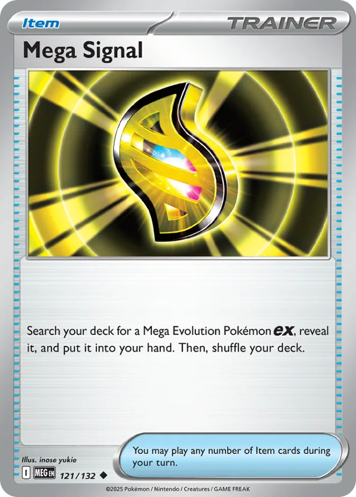 Mega Signal #121 Mega Evolution Pokemon card