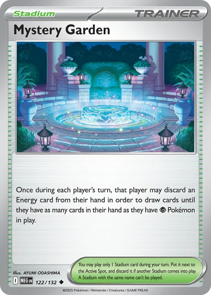 Mystery Garden #122 Mega Evolution Pokemon card