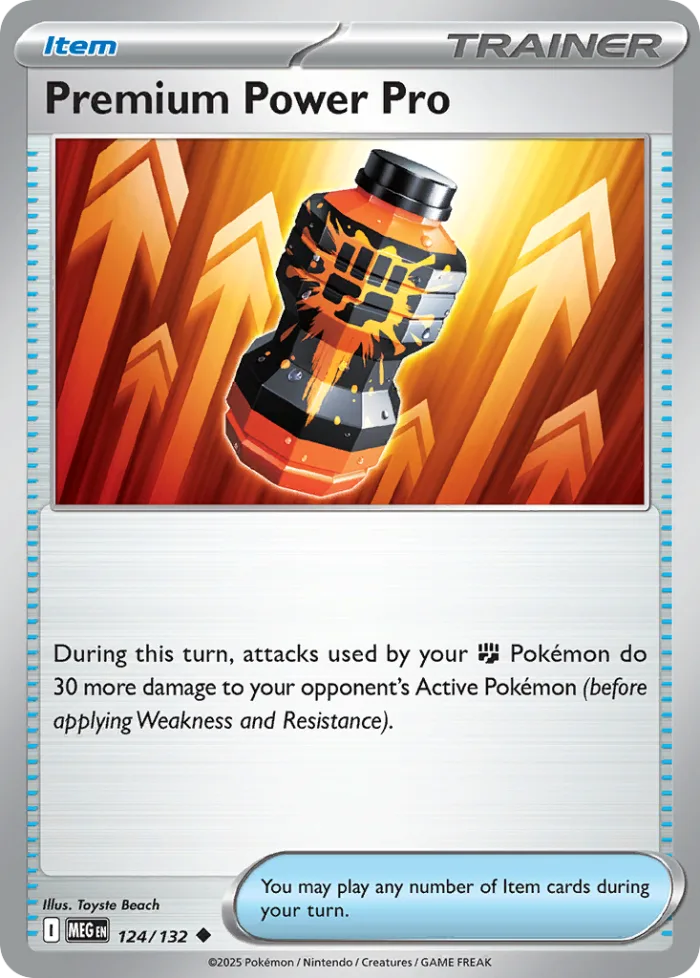 Premium Power Pro #124 Mega Evolution Pokemon card