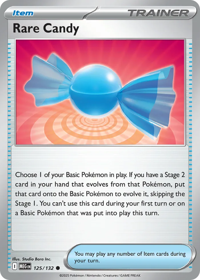 Rare Candy #125 Mega Evolution Pokemon card