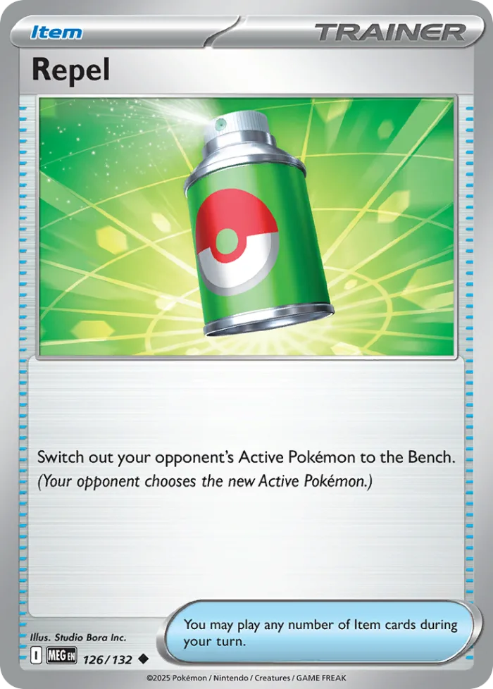 Repel #126 Mega Evolution Pokemon card