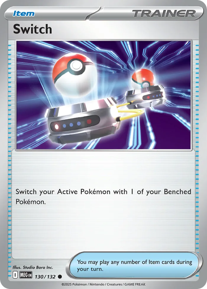 Switch #130 Mega Evolution Pokemon card