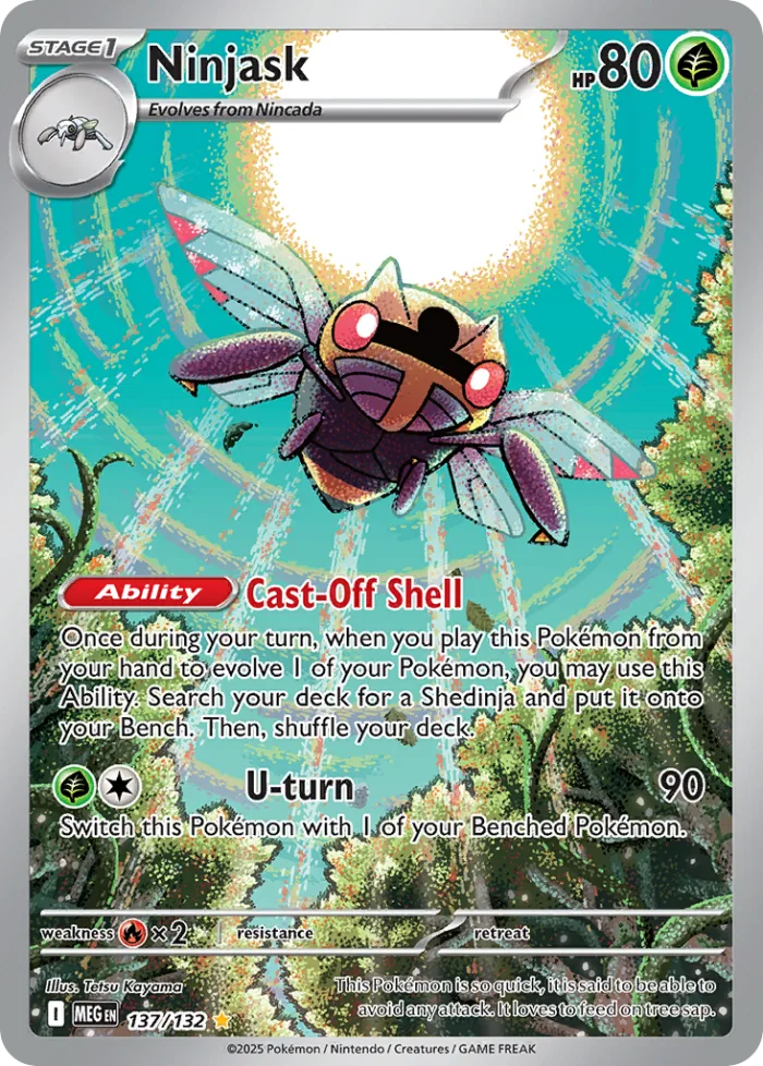 Ninjask #137 Mega Evolution Pokemon card