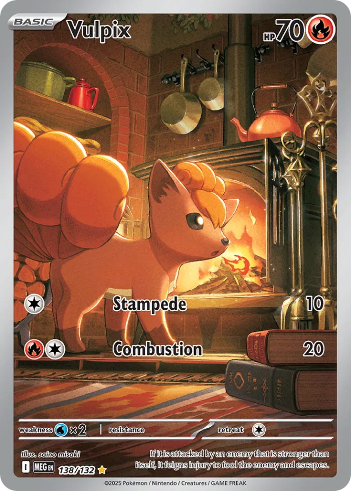 Vulpix #138 Mega Evolution Pokemon card