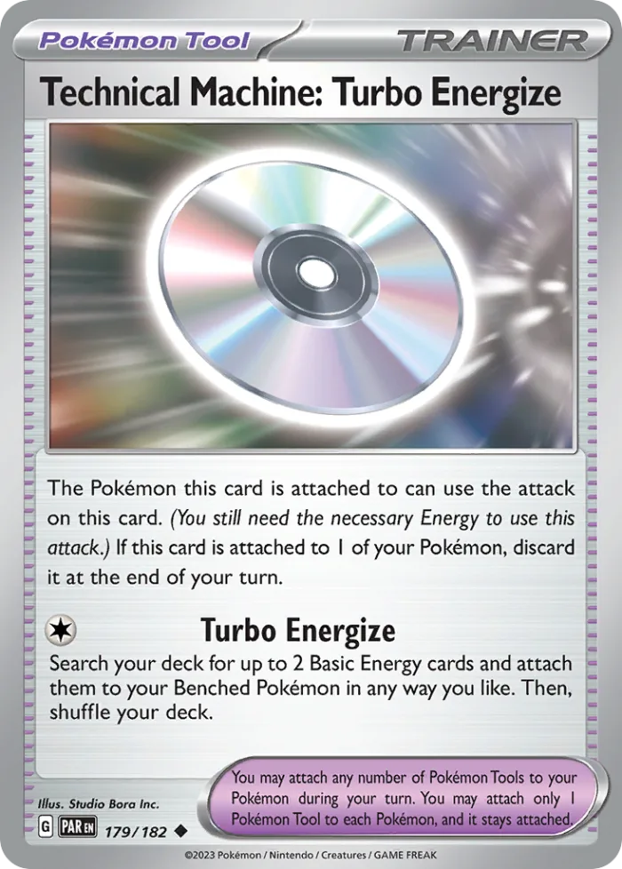 Technical Machine: Turbo Energize #179 Paradox Rift Pokemon card