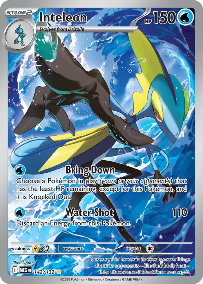 Inteleon #142 Mega Evolution Pokemon card