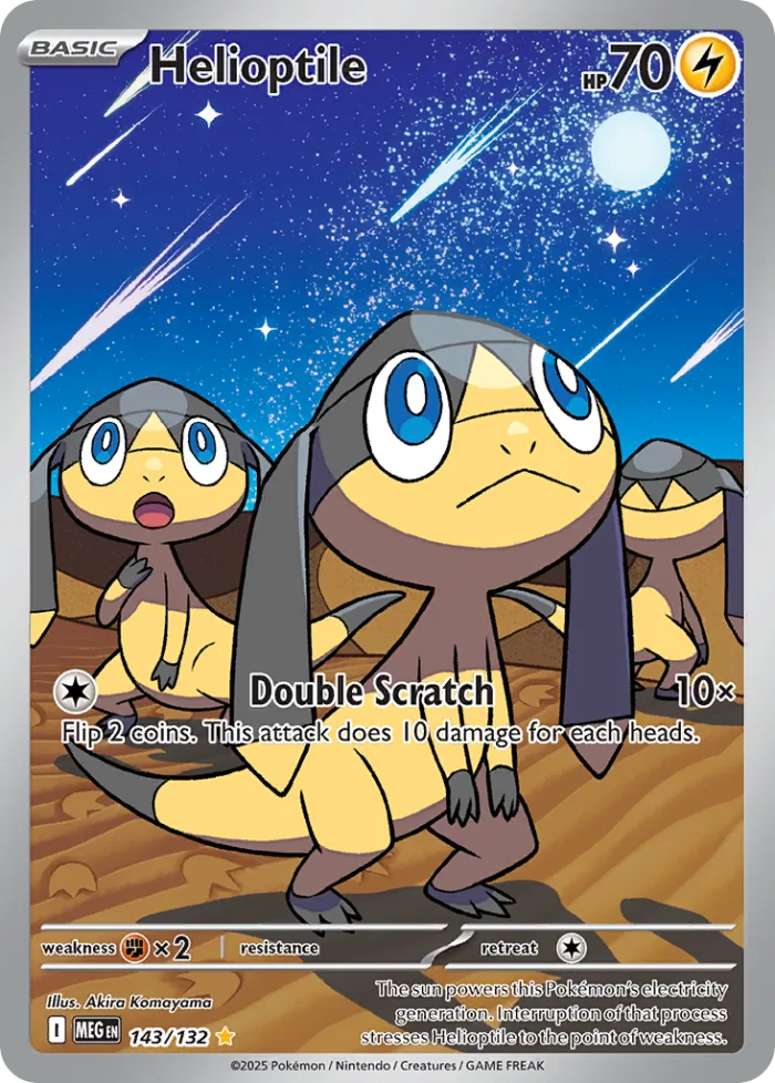 Helioptile #143 Mega Evolution Pokemon card