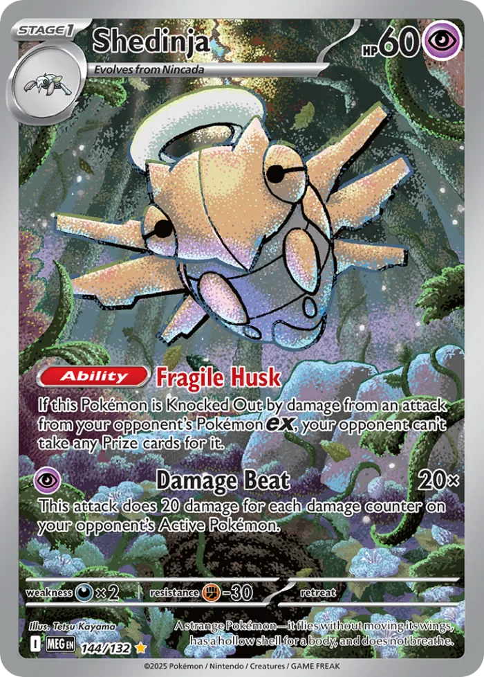 Shedinja #144 Mega Evolution Pokemon card