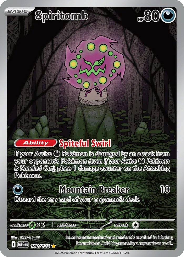 Spiritomb #148 Mega Evolution Pokemon card