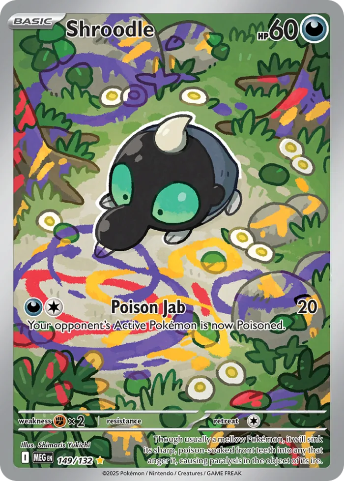 Shroodle #149 Mega Evolution Pokemon card