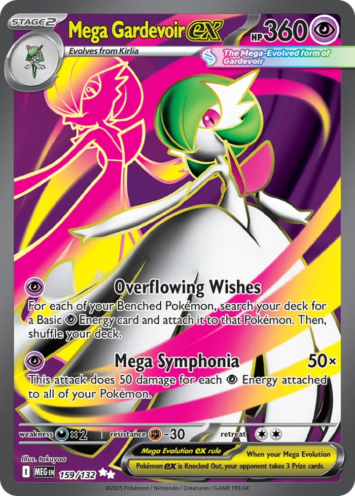 Mega Gardevoir ex #159 Mega Evolution Pokemon card