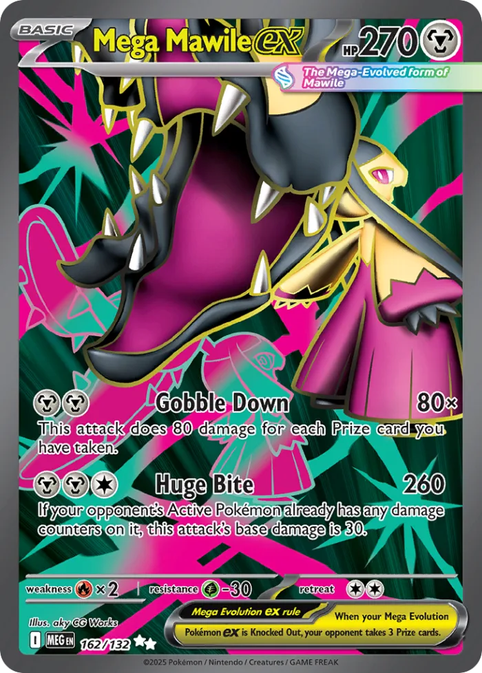 Mega Mawile ex #162 Mega Evolution Pokemon card